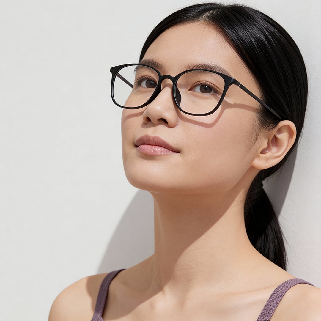 OWNDAYS | AIR Black Full Rim Wellington right side